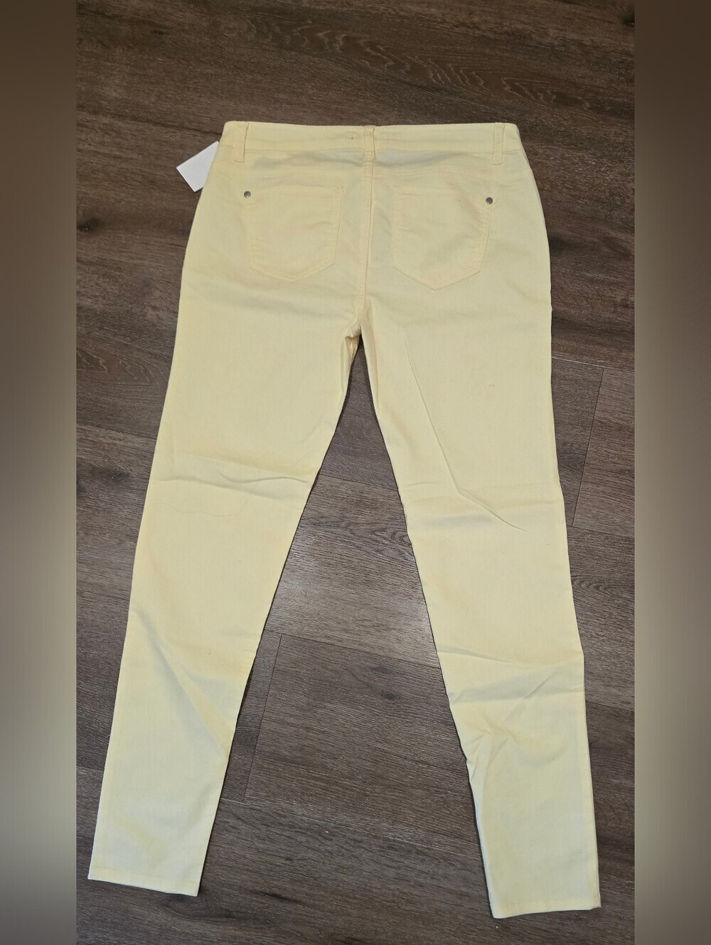 NWT Pastel Light Yellow Skinny Jeans / Pants - Size 8 - Picture 3 of 4